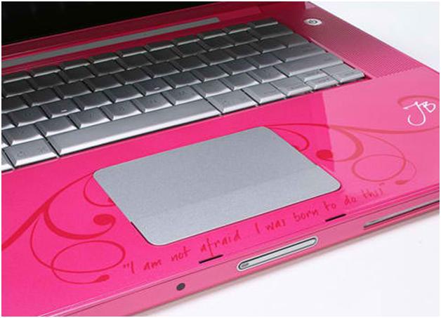 cute pink laptop
