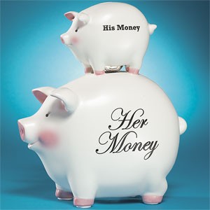 her money piggy bank