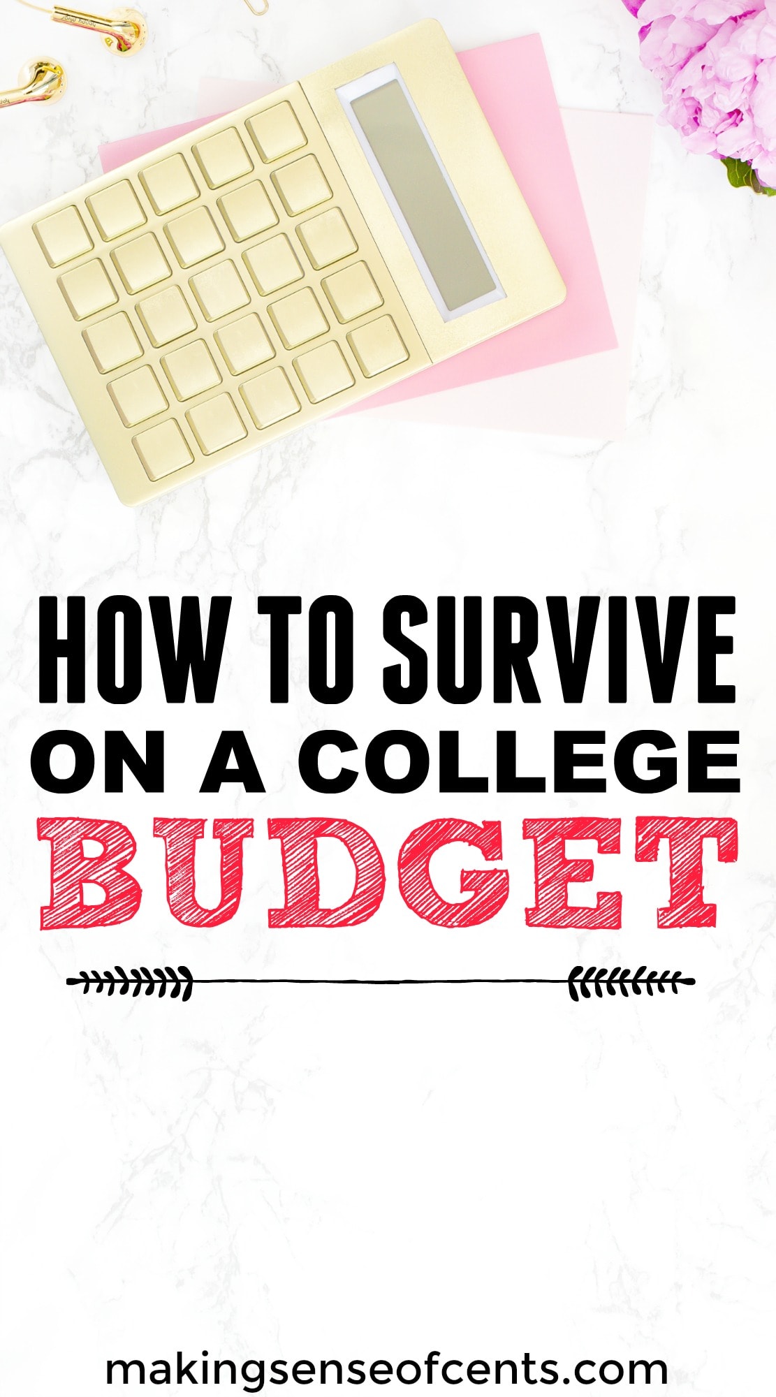Find out how to survive on a college budget here. This is a great list!