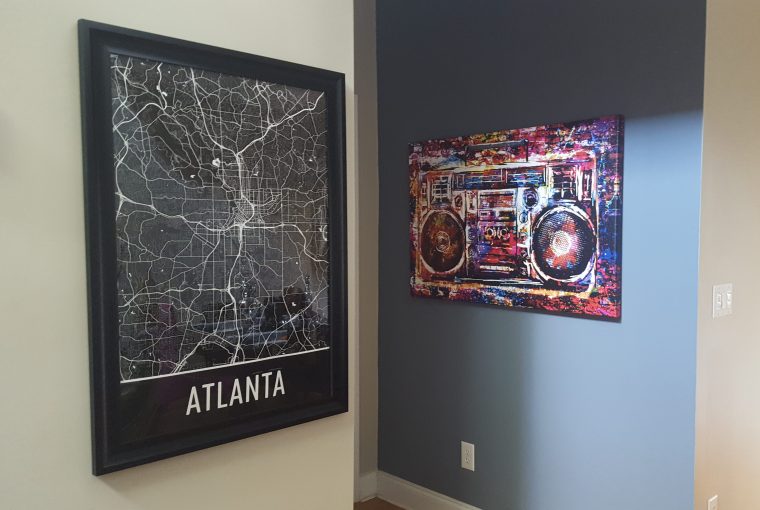 She Makes Cents- Modern Atlanta City Map Print