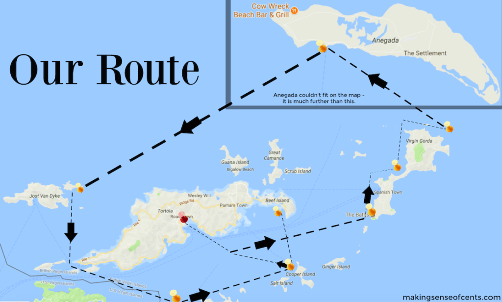 We went on a 10 day sailing charter about the British Virgin Islands and it was AMAZING! This bareboat charter with Sunsail in the BVIs is something I definitely recommend doing.