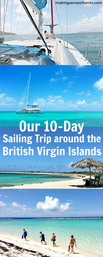 We went on a 10 day sailing charter about the British Virgin Islands and it was AMAZING! This bareboat charter with Sunsail in the BVIs is something I definitely recommend doing.