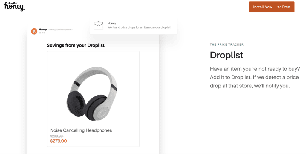 honey Price tracker (Droplist)